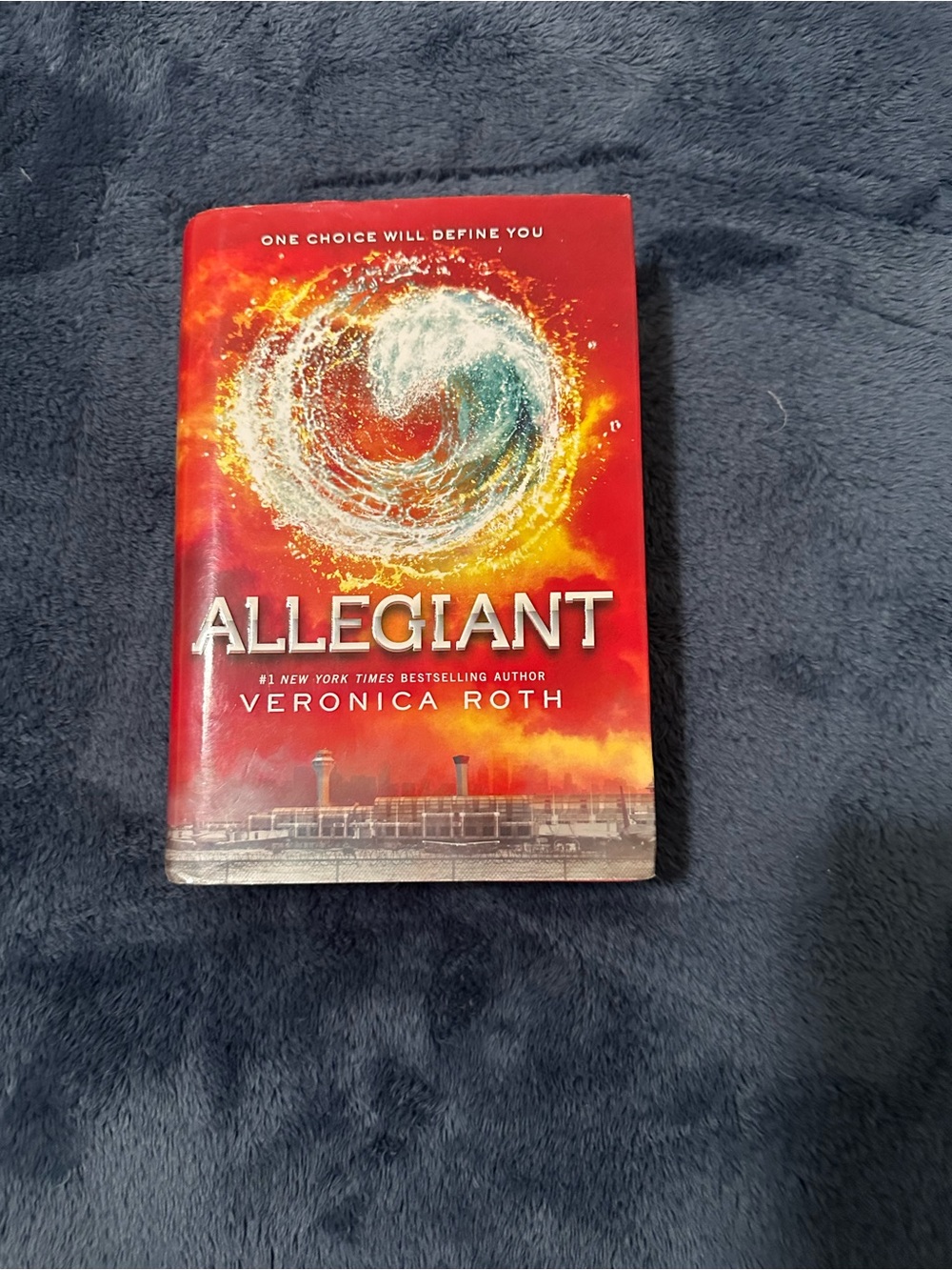 Allegiant by Veronica Roth— Red Hardcover Book